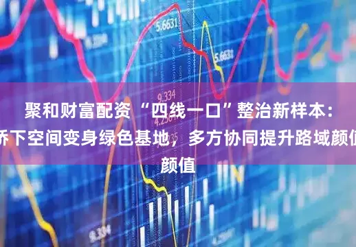 聚和财富配资 “四线一口”整治新样本：桥下空间变身绿色基地，多方协同提升路域颜值